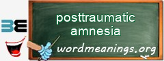 WordMeaning blackboard for posttraumatic amnesia